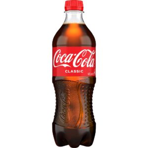 Coca-Cola Classic Soft Drink Bottle 600mL