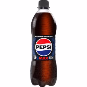 Pepsi Max No Sugar Cola Soft Drink Bottle 600mL