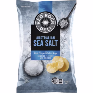 Red Rock Deli Potato Chips Sea Salt Natural 165g